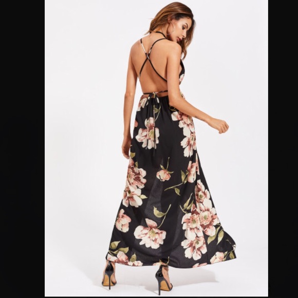 🔥HP🔥 Side Slit Spaghetti Strap Maxi Dress - Picture 5 of 6